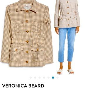 Veronica beard check camp jacket